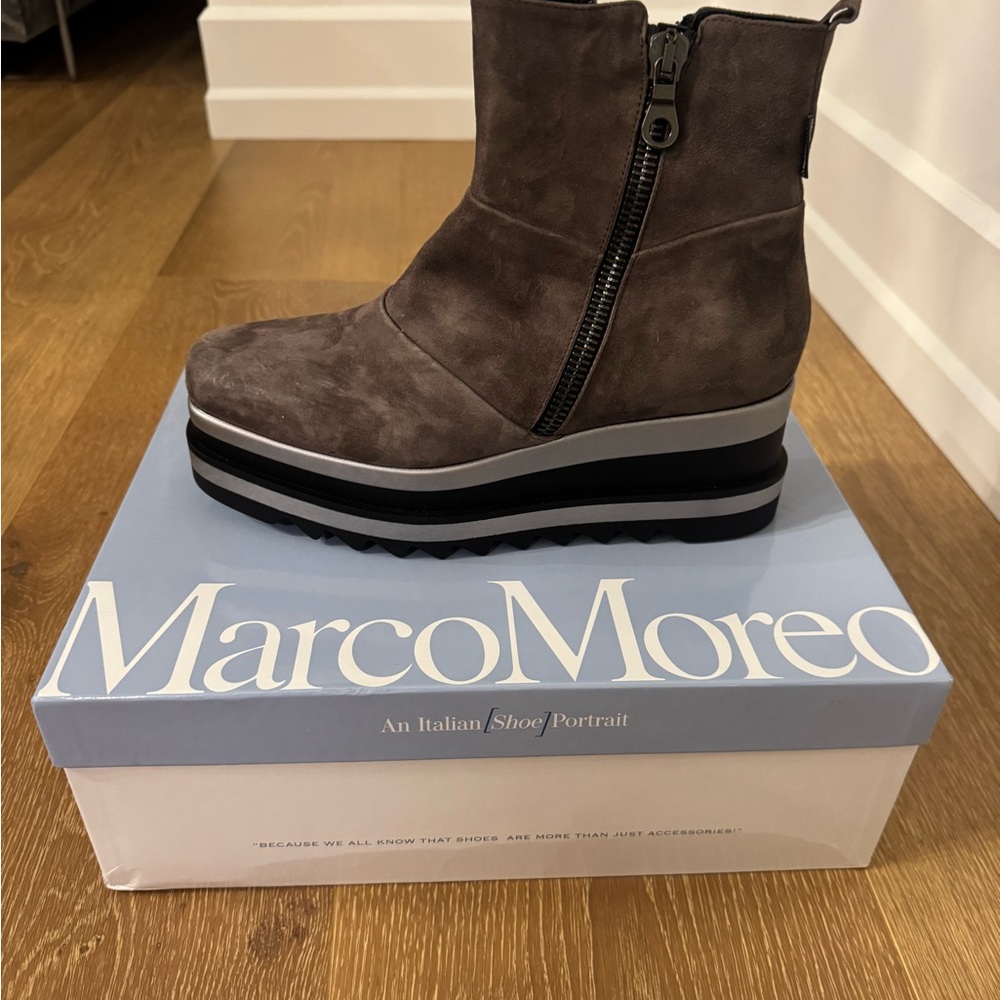 Brown Suede Platform Boot - image 6